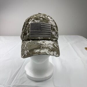 KBETHOS Digital Camo USA Flag Distressed Baseball Cap Adjustable Hat Olive Tan